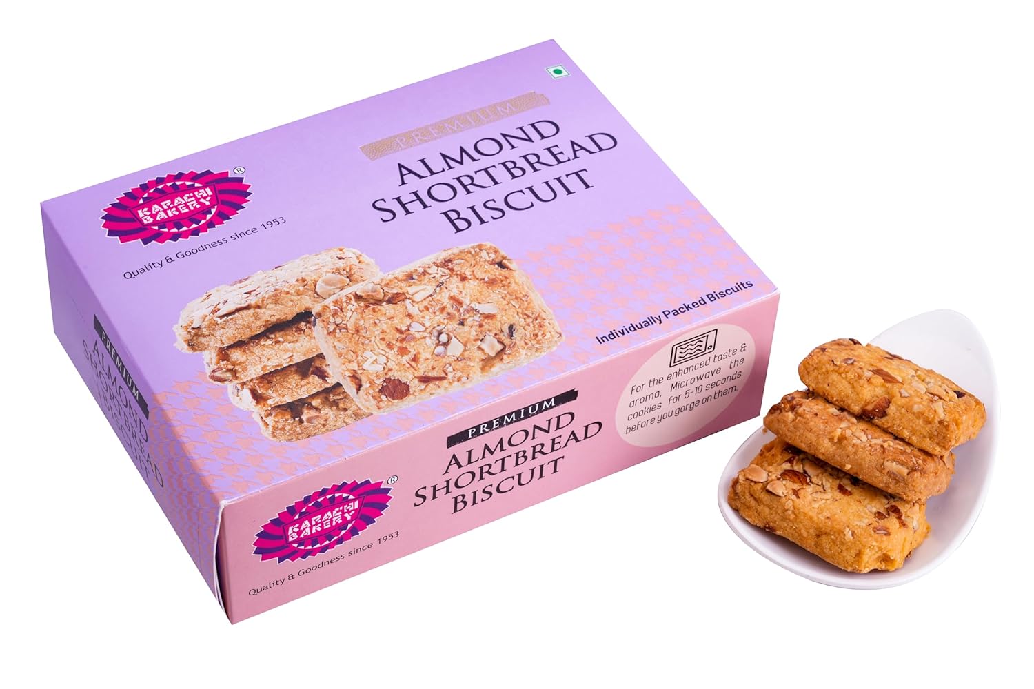 KARACHI BAKERY PREMIUM ALMOND SHORTBREDBISCUITS, 300G