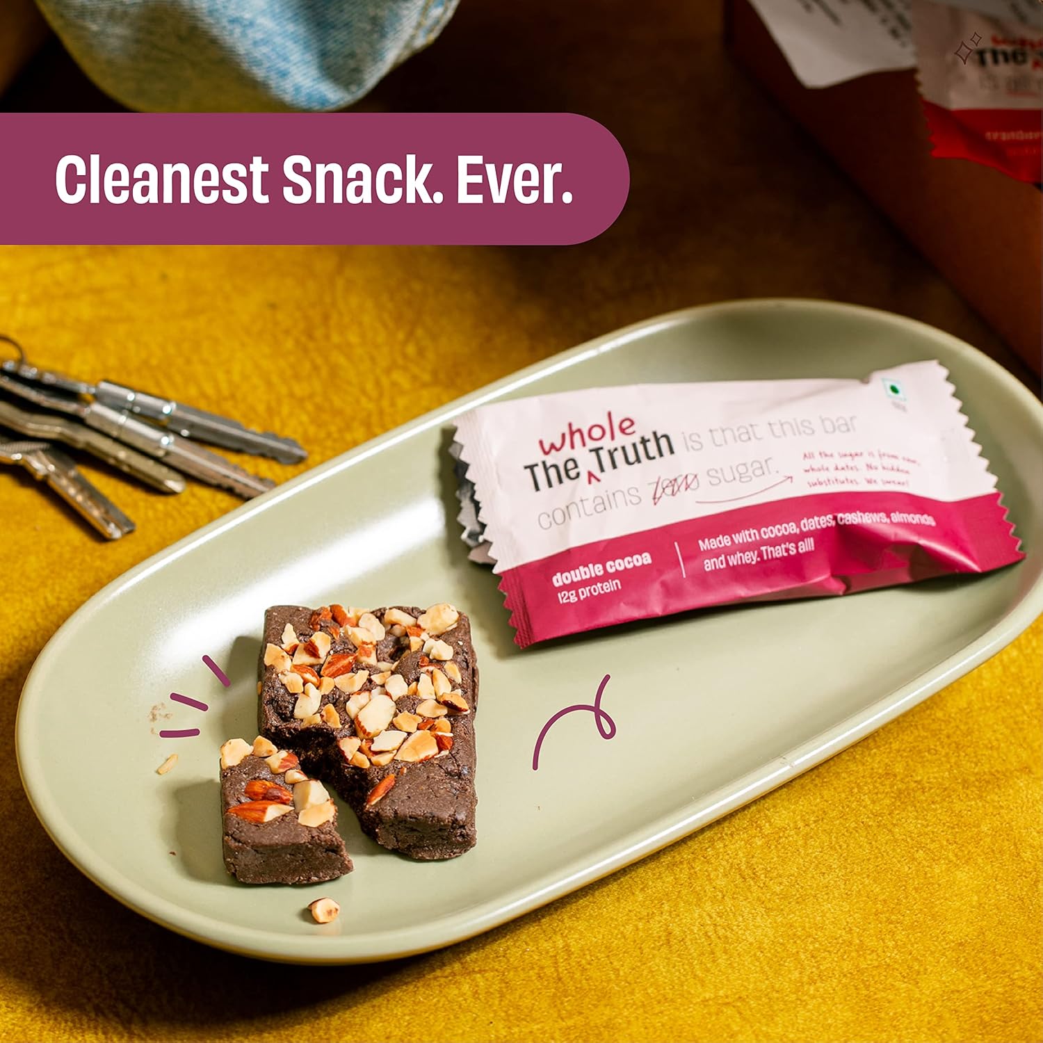 The Whole Truth - Protein Bars (6 x 52 g each)