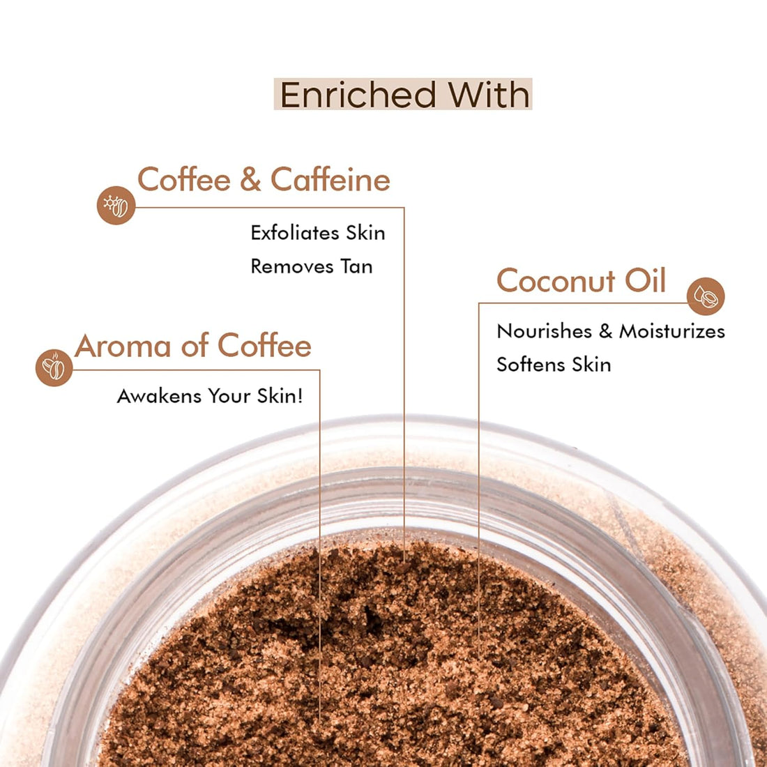 mCaffeine Coffee Body Scrub for Tan Removal & Smooth Skin