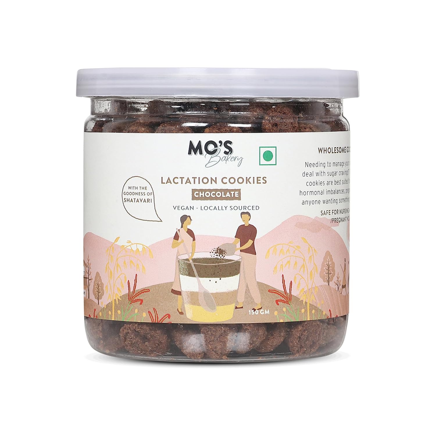 Mo's Dark Chocolate Lactation Cookies for Breastfeeding