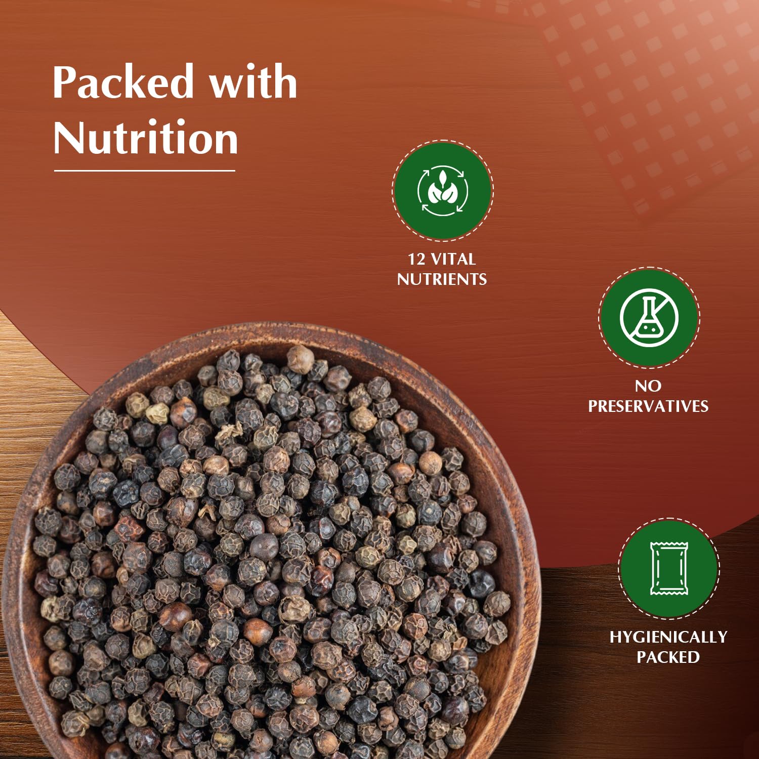 Vedaka Black Peppercorn (Kali Mirch), 100g