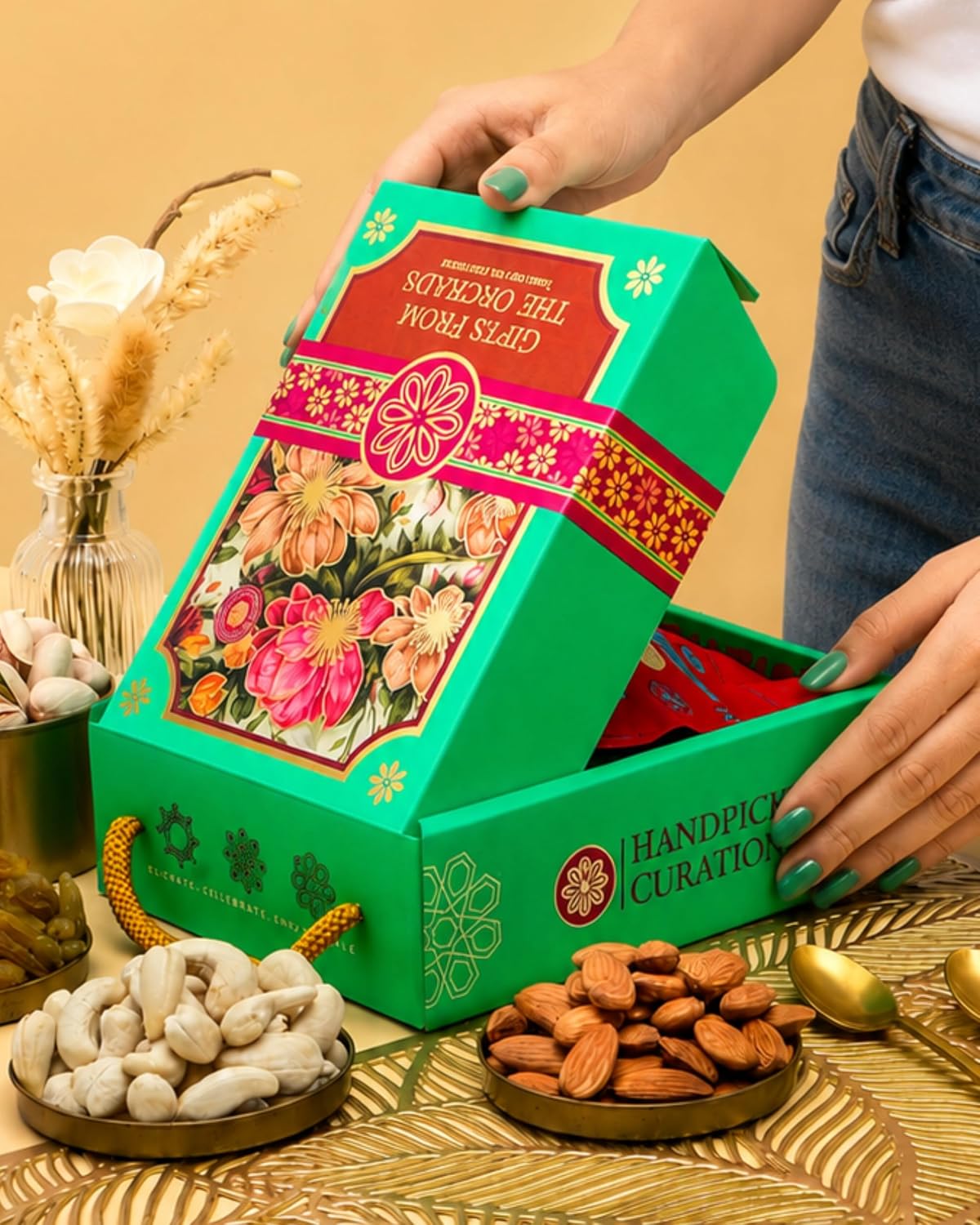 Hyperfoods® Rakhi With Dry Fruits Gift Hamper