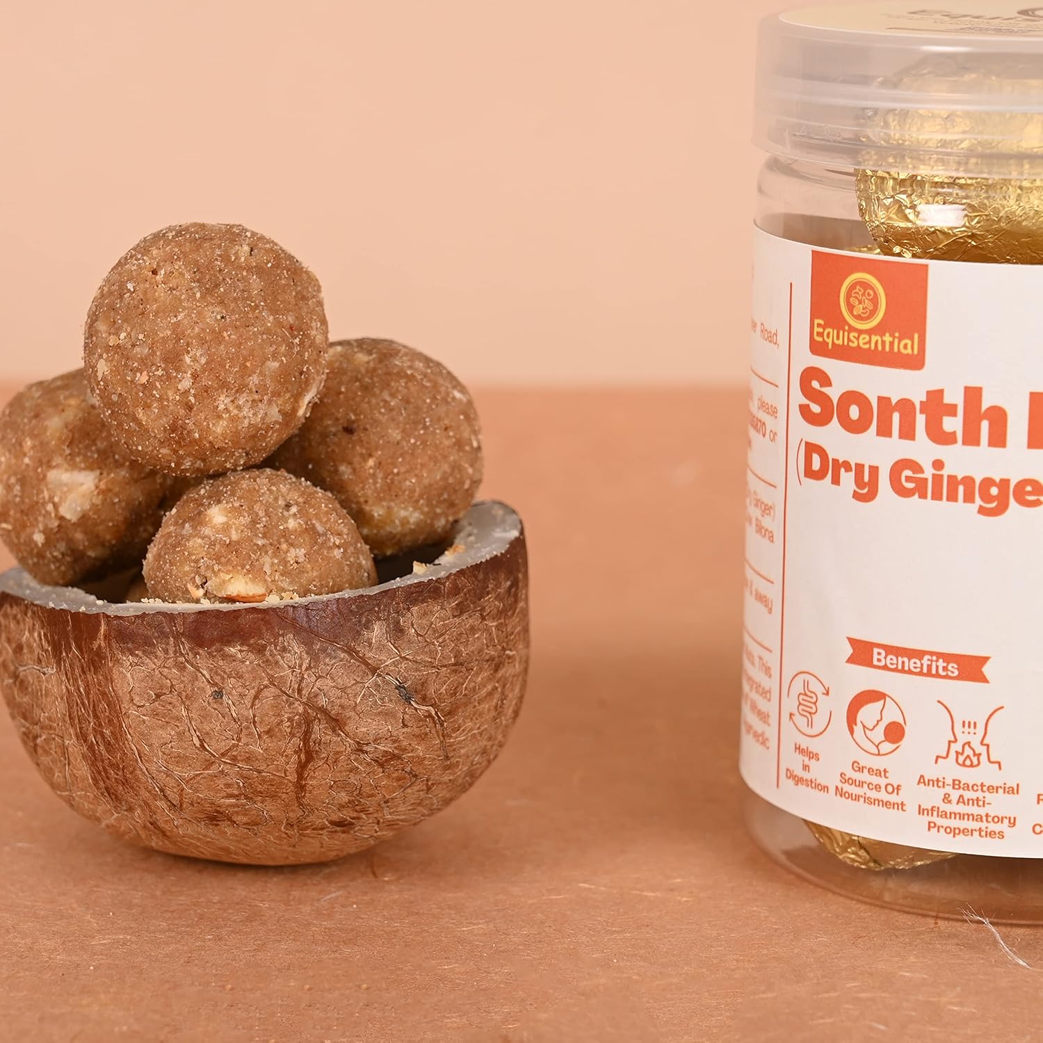 Equisential – Sonth Laddu (Dry Ginger) | Laddoo for Women after Delivery - 500GM