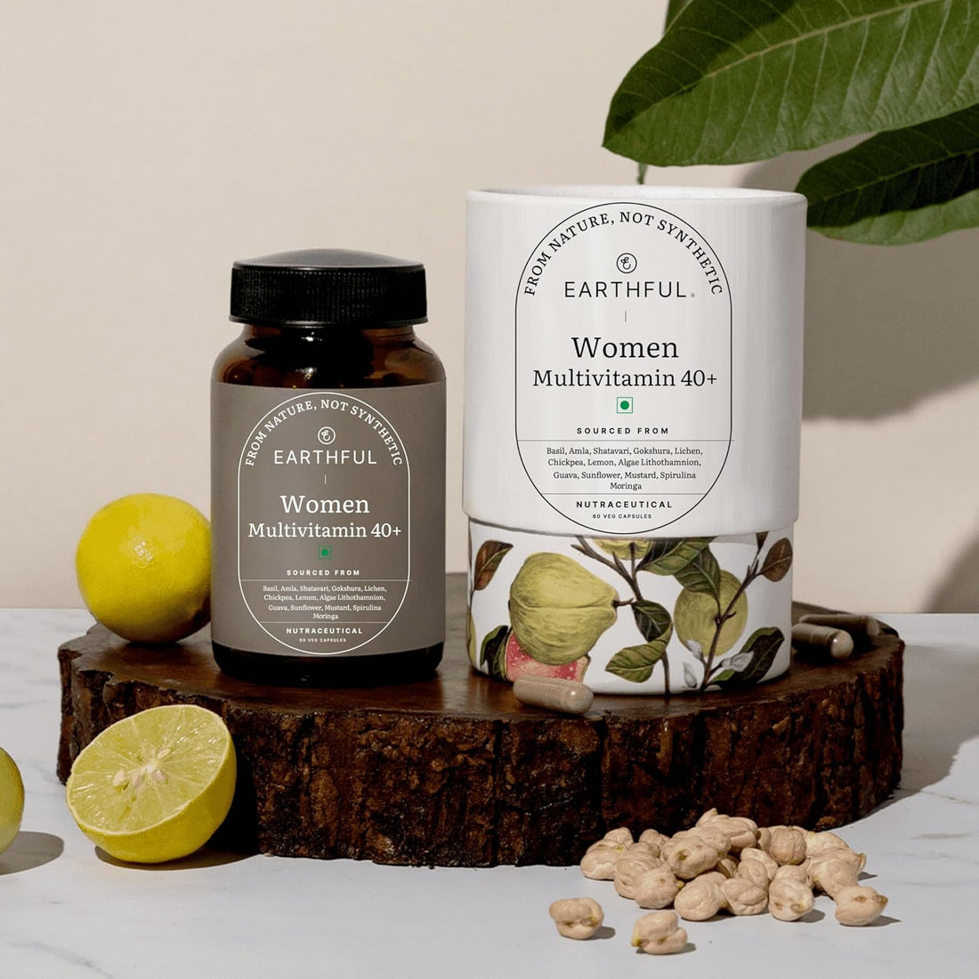Earthful Multivitamin for Women 40+, 50+, Nearing Menopause 60 Capsules