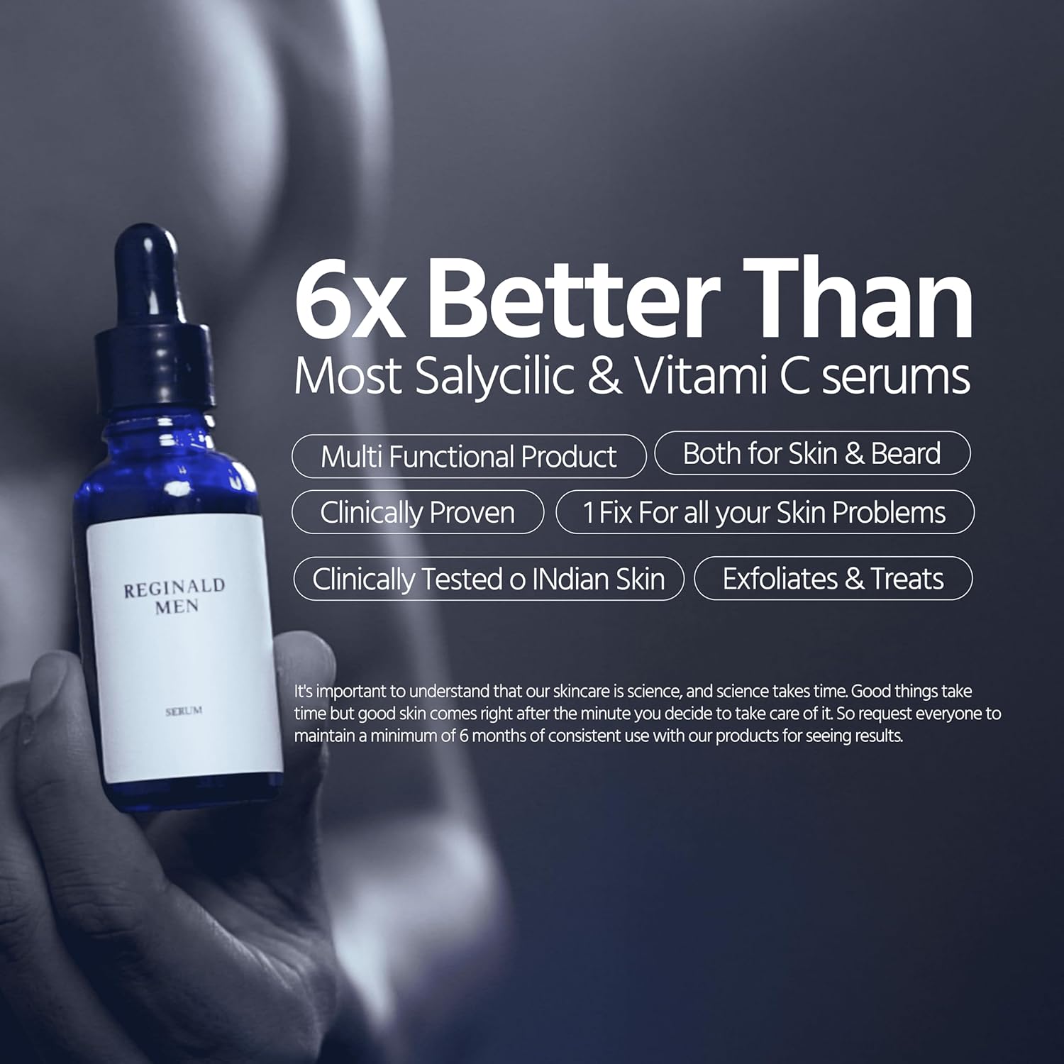 Reginald Men Hermes | All-in-One Serum for Skin & Beard Health