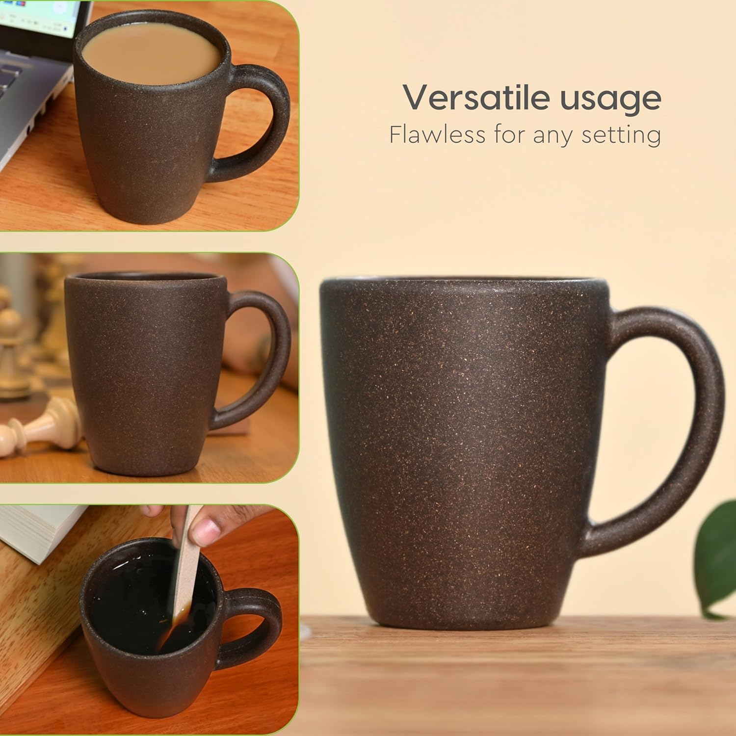 Eha Set of 2 Earth-Friendly Classic Coffee Mug | 300 ml - Set of 2
