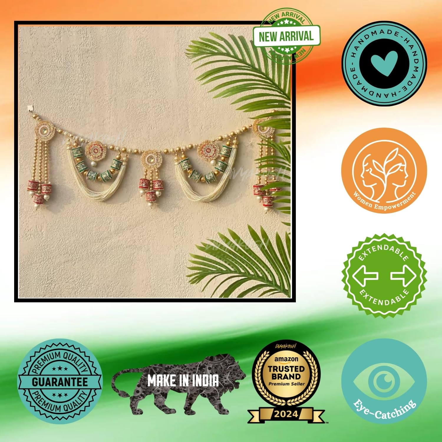 Divyakosh Festival Toran for Main Door Entrance, Door Hangings - Size - 38 Inch
