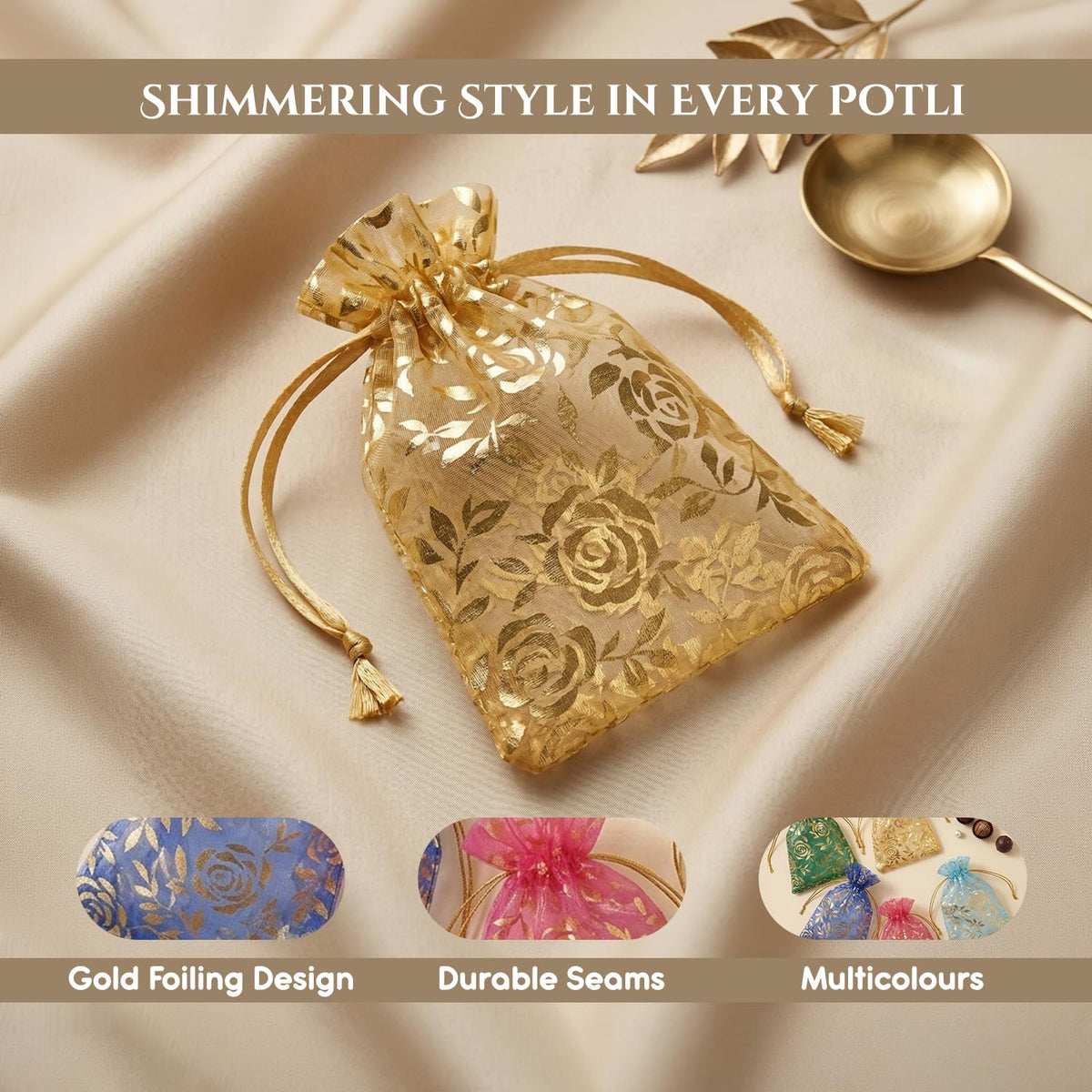 Ekhasa Small Potli Bags for Return Gift Pack of 30