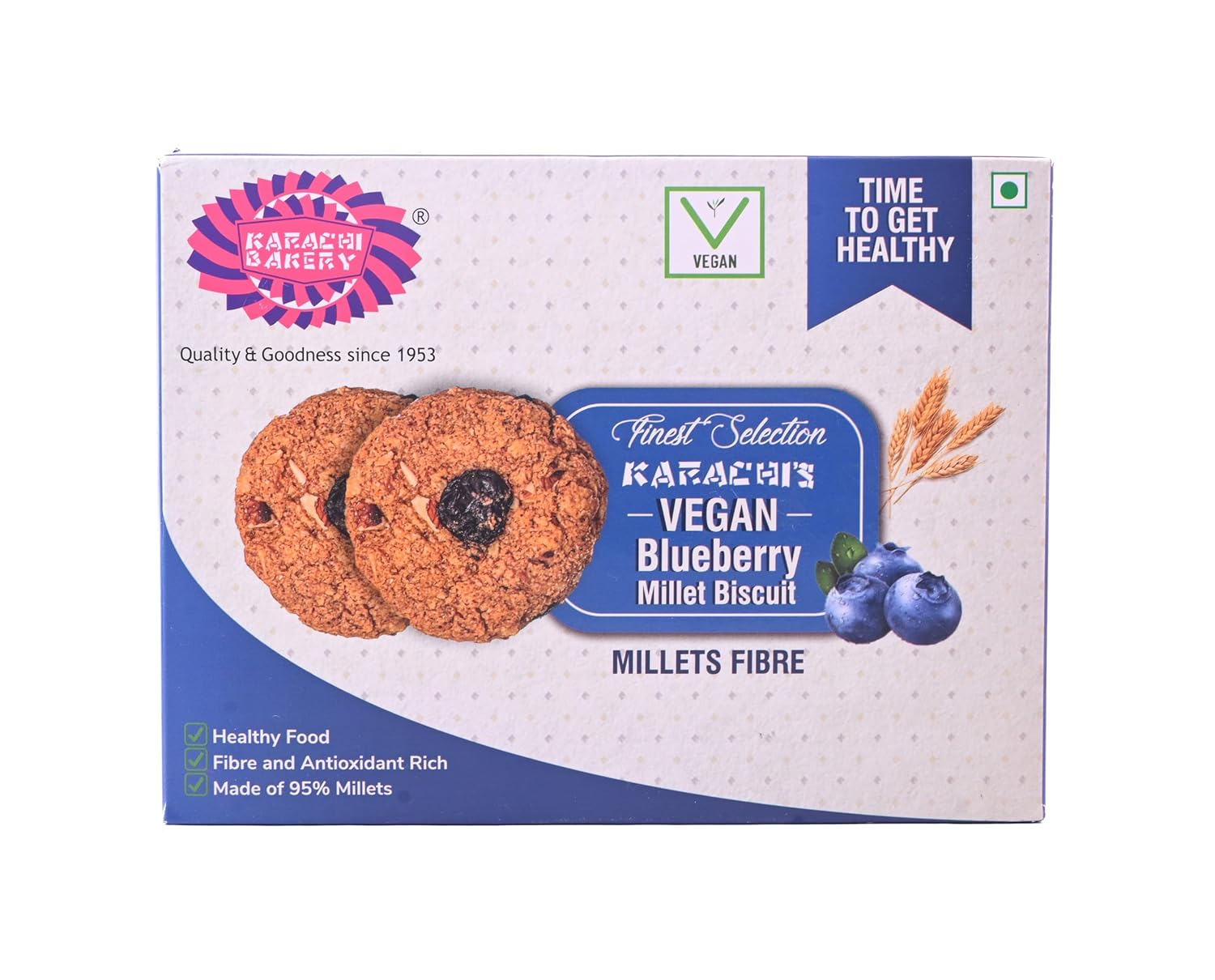 Karachi Bakery Vegan Blueberry Millet Biscuit, 300 g