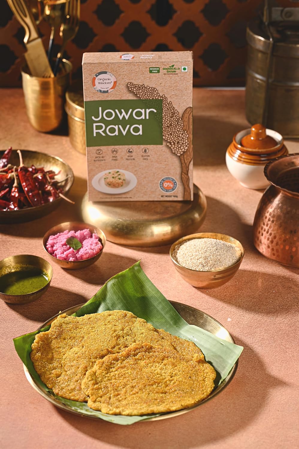ORGANIC WISDOM-Back to Roots Jowar Rava 400 G