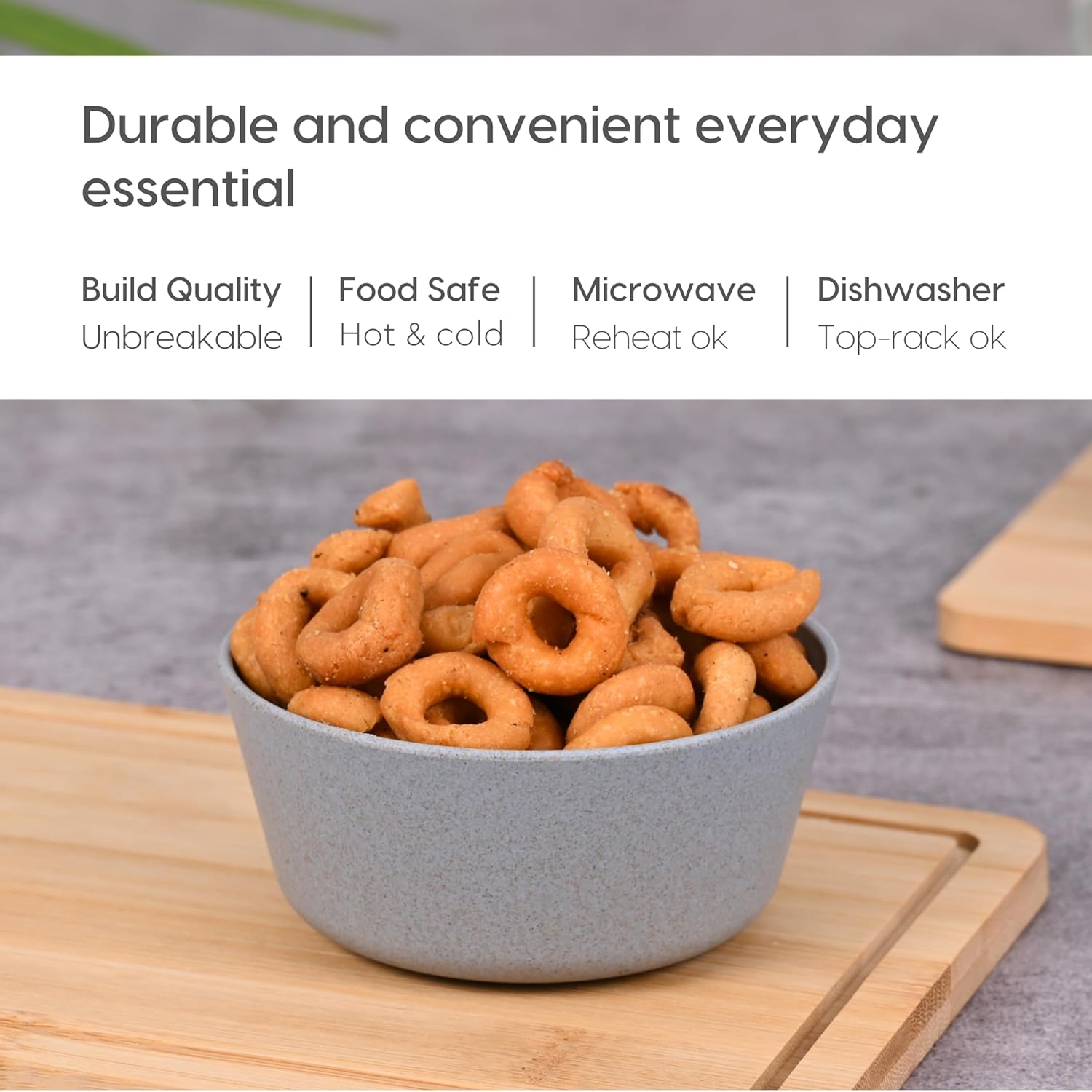 Eha Set of 4 Earth-Friendly Small Curry Bowls for Kitchen | 175 ml - set of 4