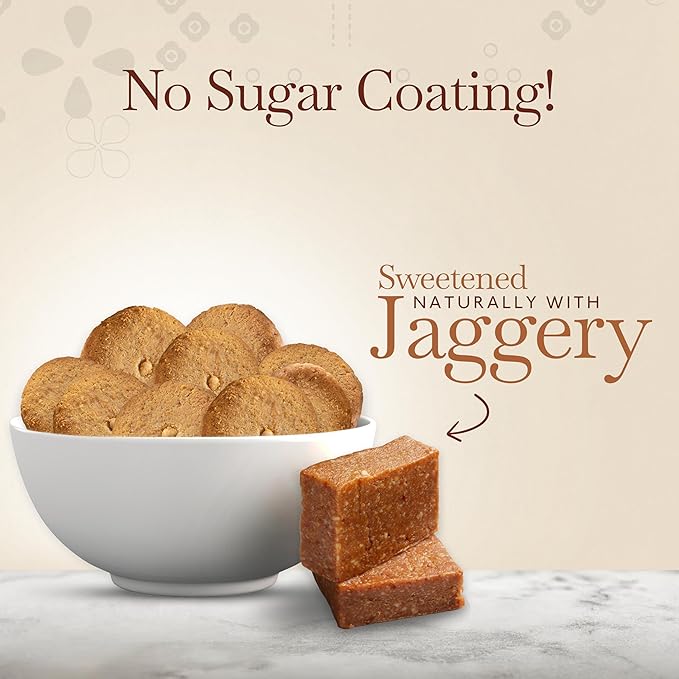Almond House Jowar Jaggery Cookies - 250 Grams