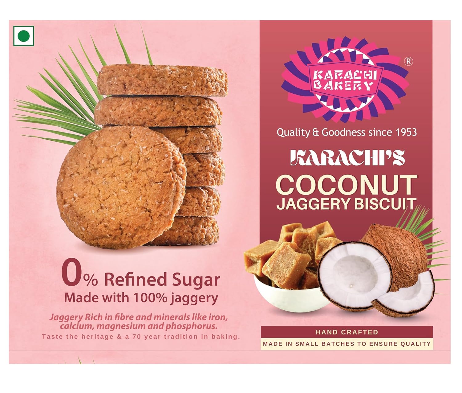 Karachi Coconut Jaggery Biscuits 400gm