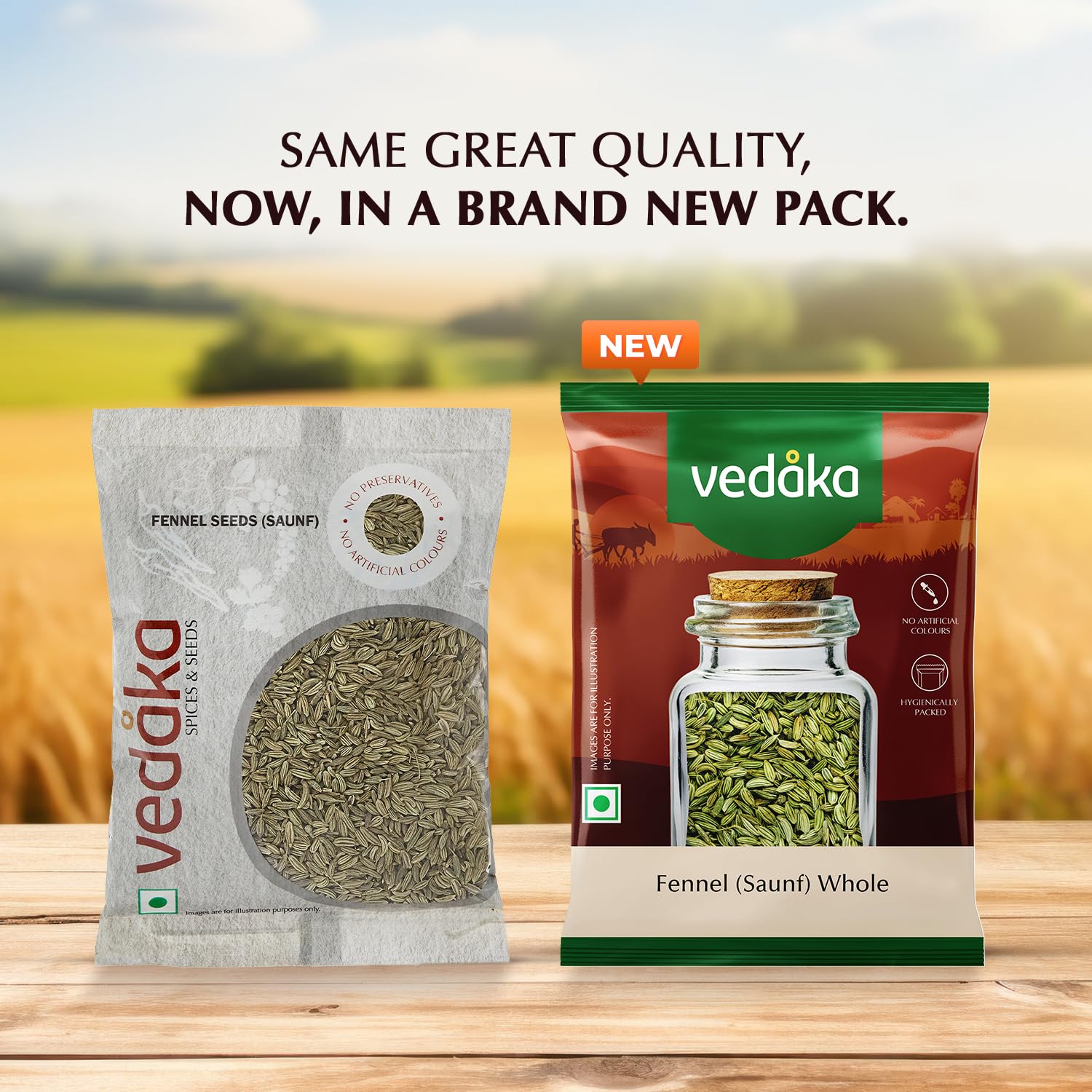 Vedaka Fennel Whole | 200 G | Saunf