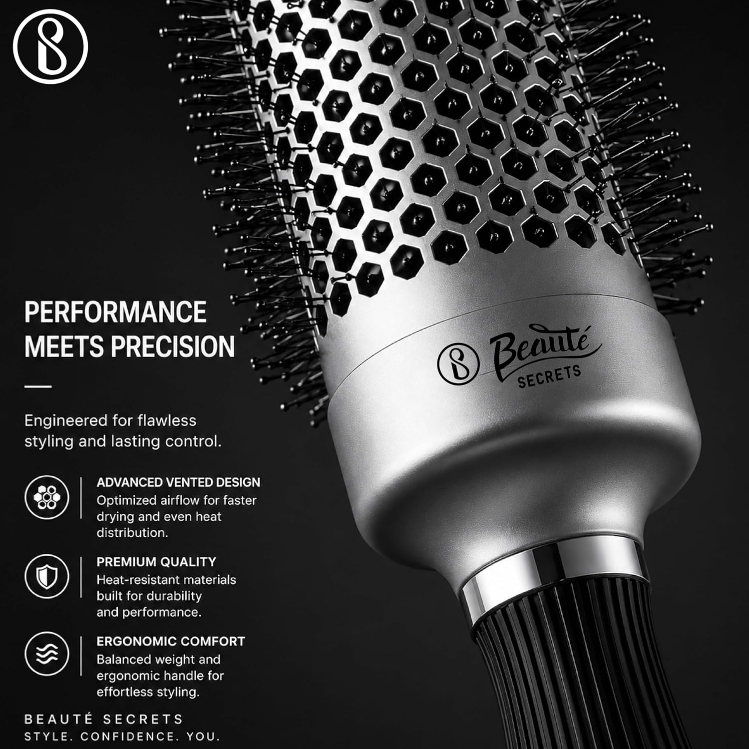 Beauté Secrets Professional Round Brush for Blow Drying