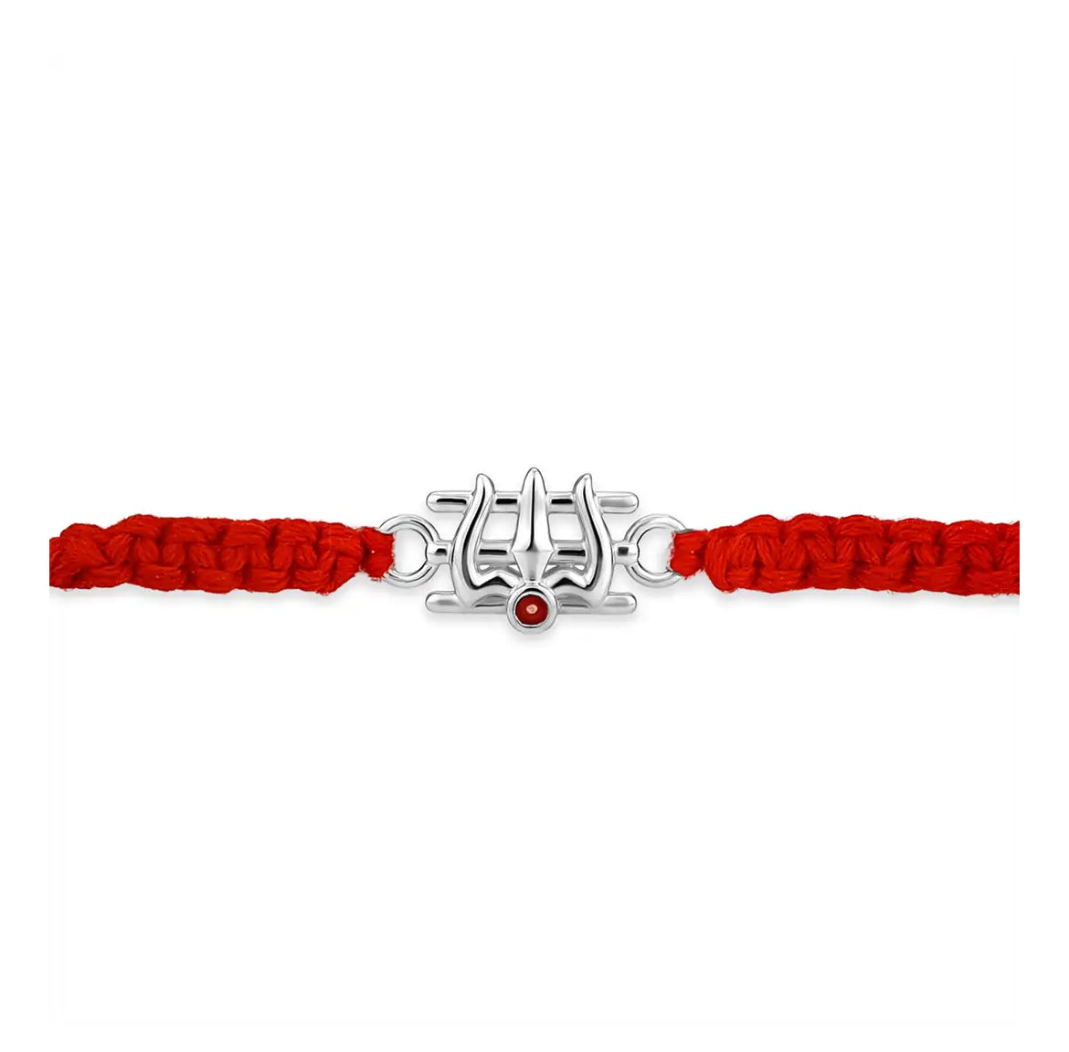 Kalyan Jewellers 925 Tripundra Silver Trishul Rakhi