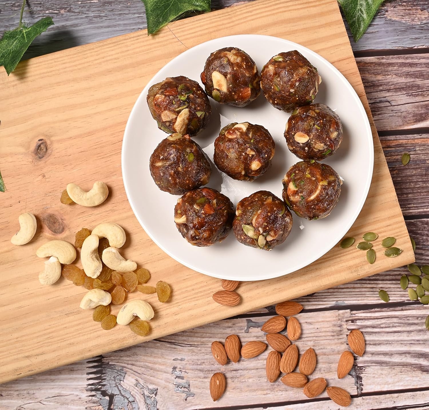 Equisential – Dry Fruit Laddu | Purely Made with Mixed Dry Fruits and Nuts -No Sugar | No Jaggery - 300gm
