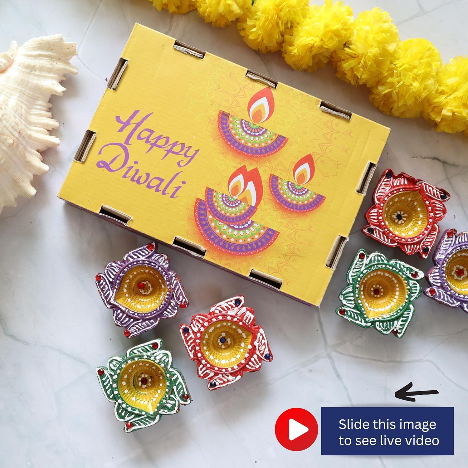 Indian Karigar 12 Diya for Diwali Diyas for Diwali Festival Terracotta Decorative Diyas