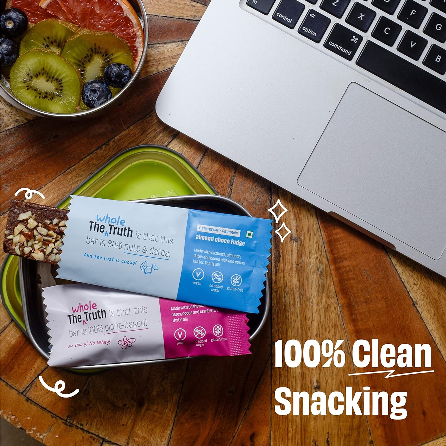 The Whole Truth - Energy Bars | All-in-One | Pack of 6 x 40g