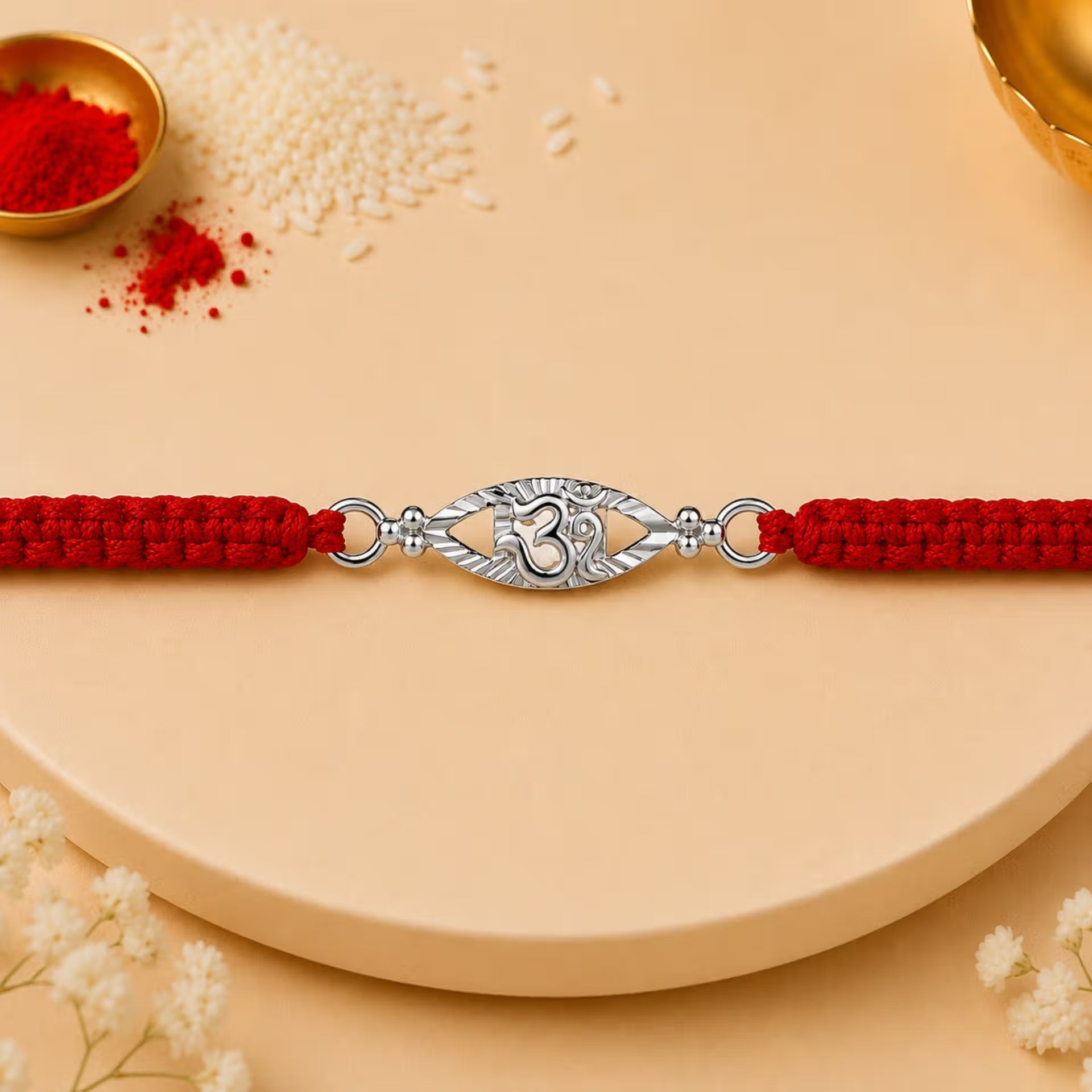 Kalyan Jewellers Evil eye - 925 Sterling silver Rakhi