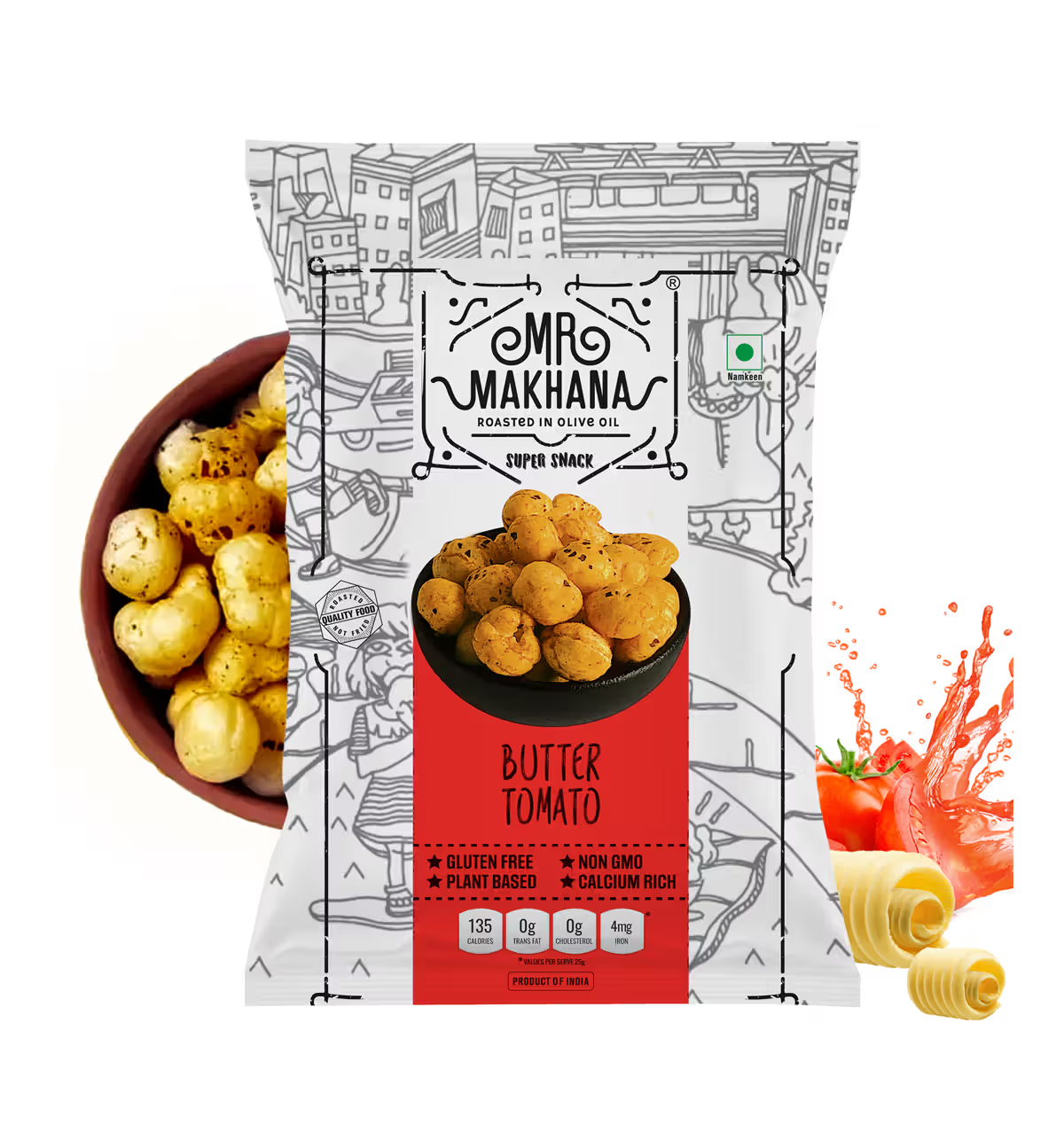 Mr Makhana Butter Tomato