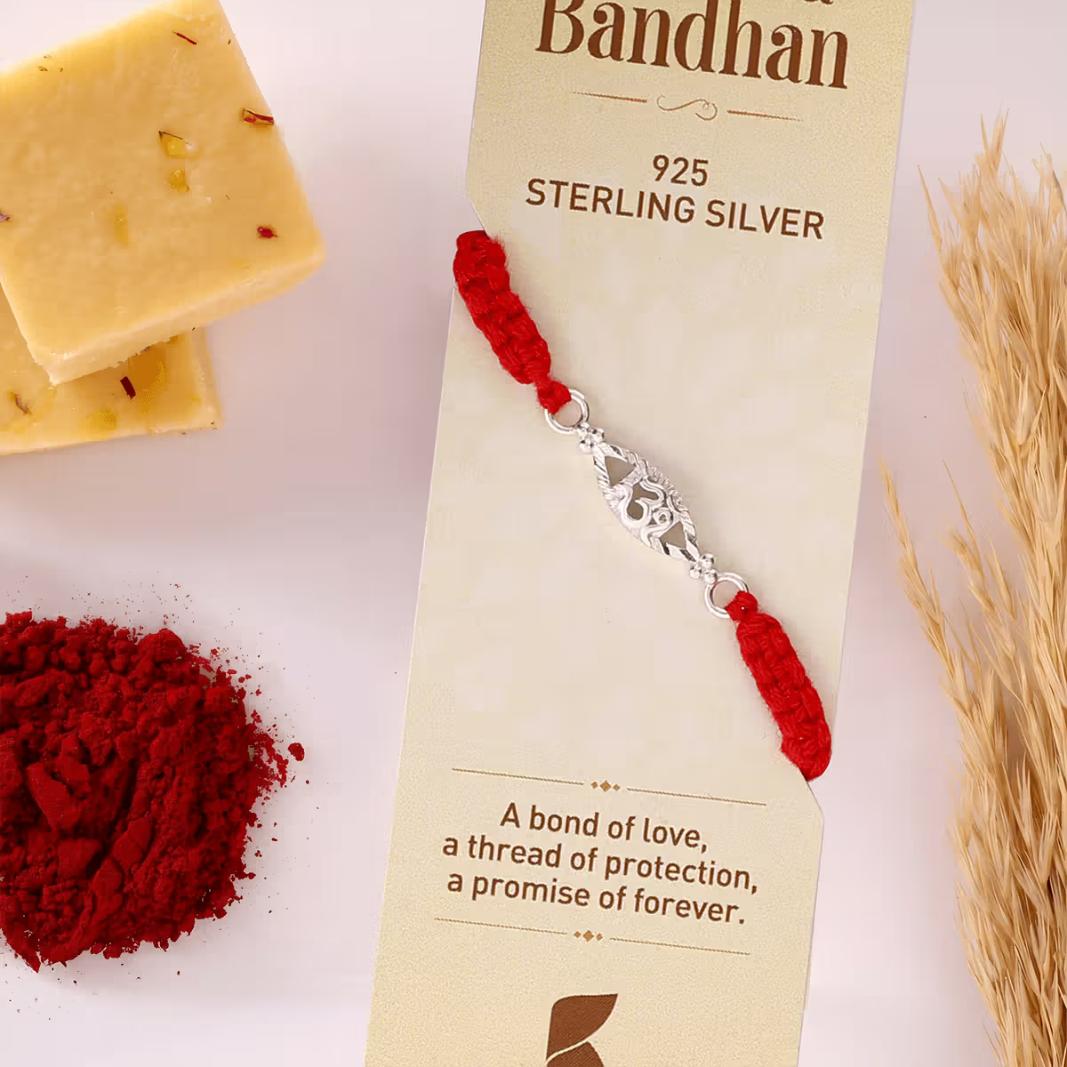 Kalyan Jewellers Evil eye - 925 Sterling silver Rakhi