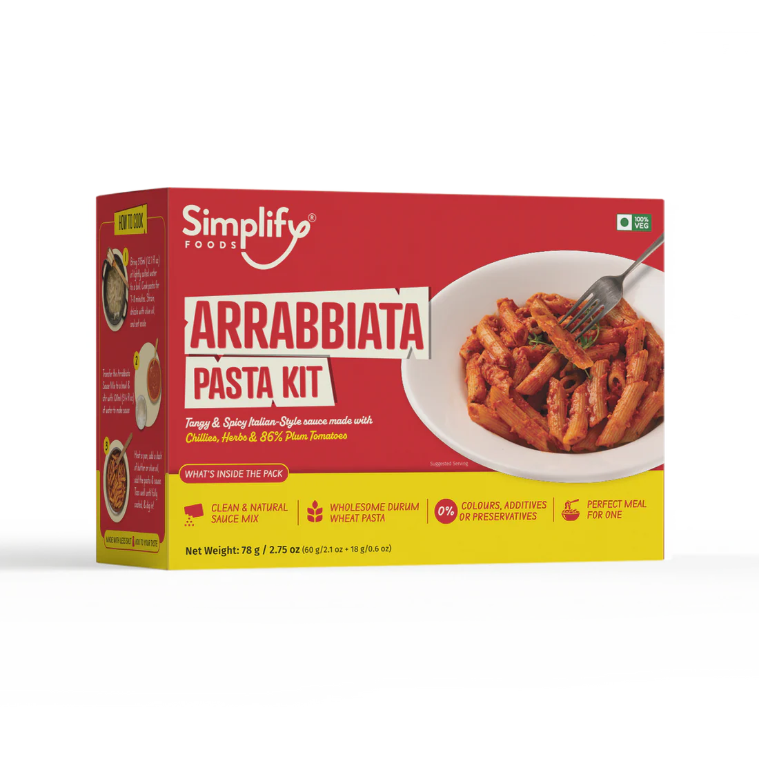Simplify Foods Arrabbiata Pasta Kit - 78g