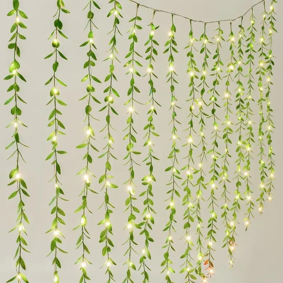 Artificial Leaf Curtain Fairy LED Lights 5