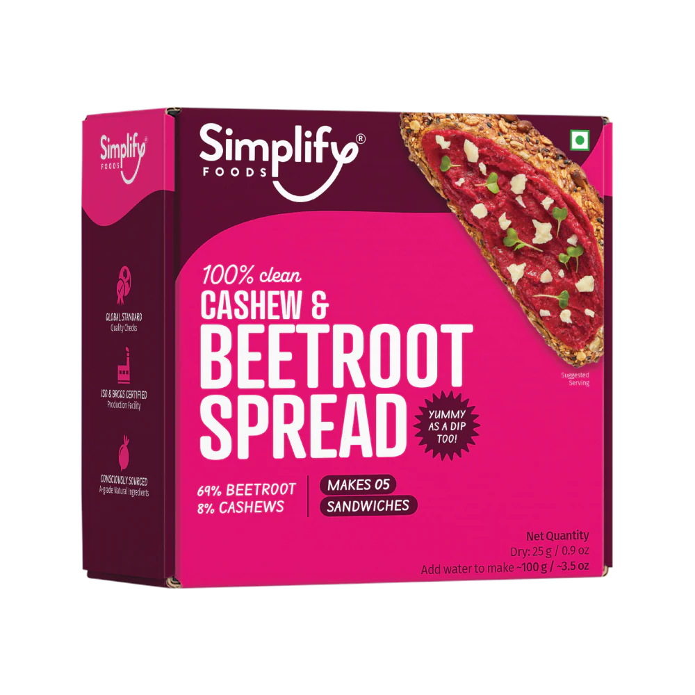 Simplify  Foods Cashew & Beetroot Spread 25g