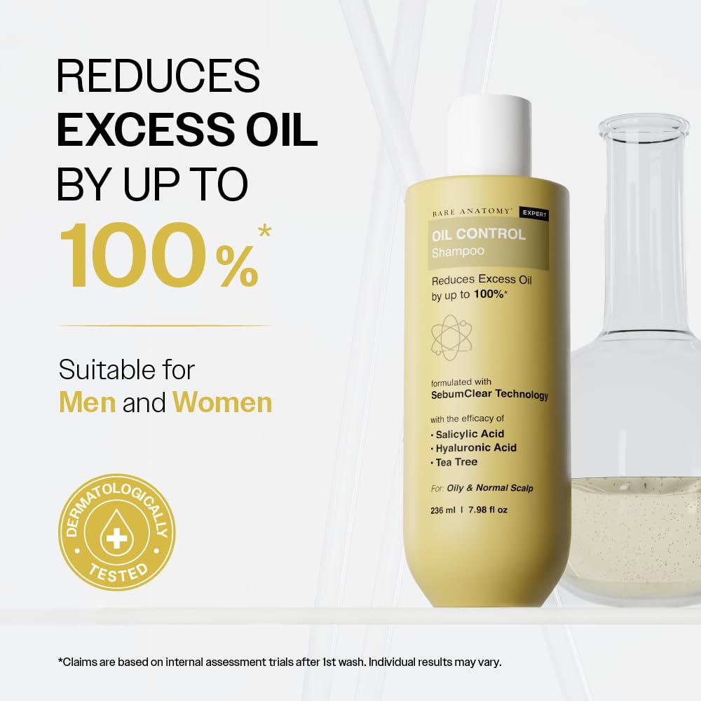 Bare Anatomy Oil Control Shampoo – Fresh & Grease-Free 236ml