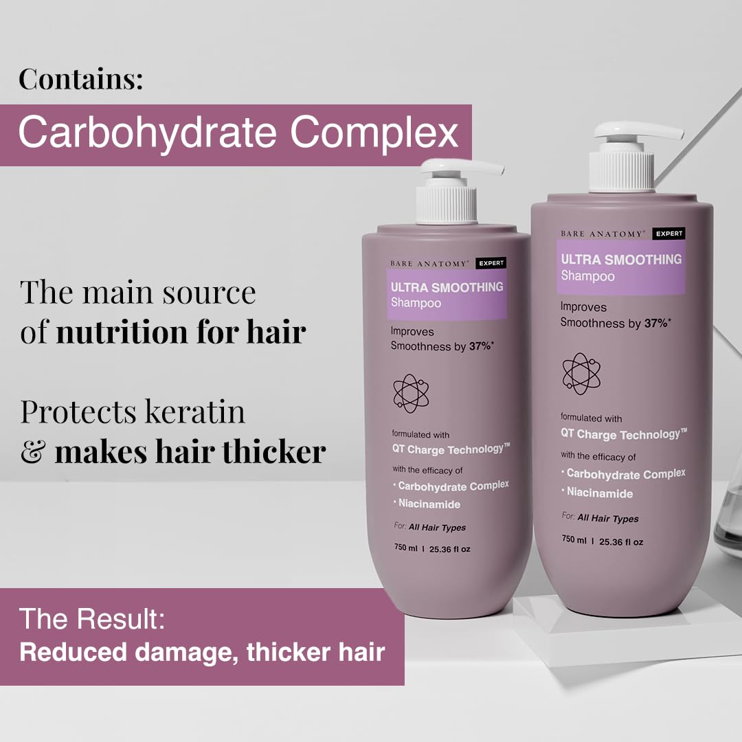 Bare Anatomy Ultra Smoothing Shampoo – Dry & Frizzy Hair 750ml