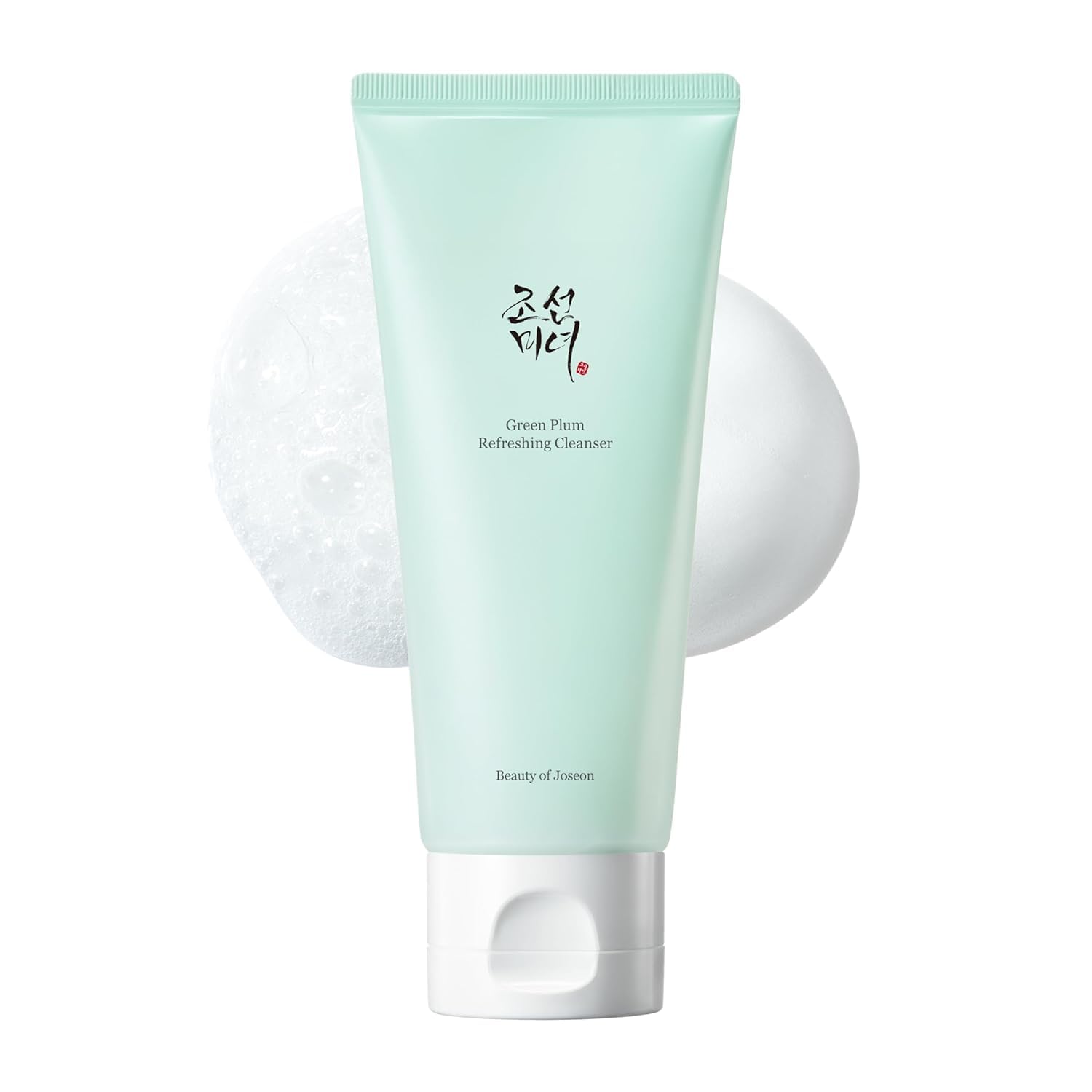 Tube of Green Plum Refreshing Cleanser with brand name on a white background