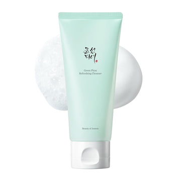 Tube of Green Plum Refreshing Cleanser with brand name on a white background