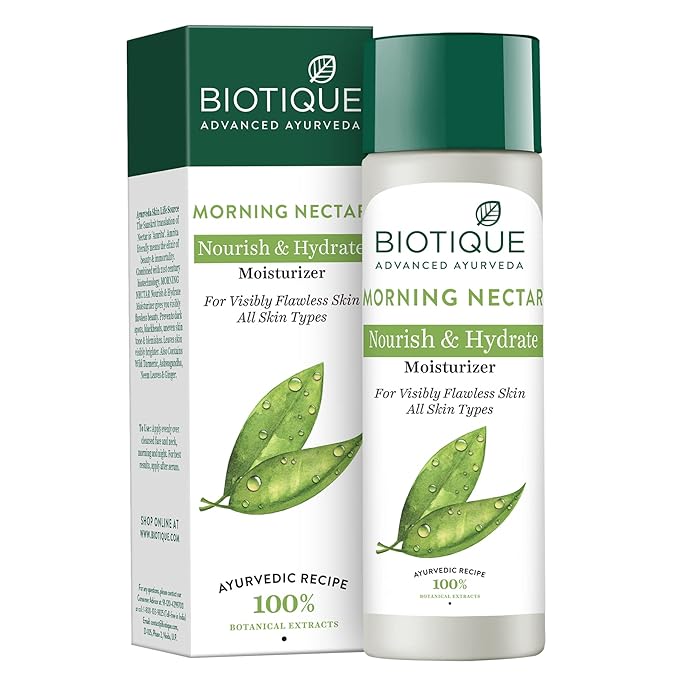 Biotique Morning Nectar Moisturizer – 190ml, Flawless Skin