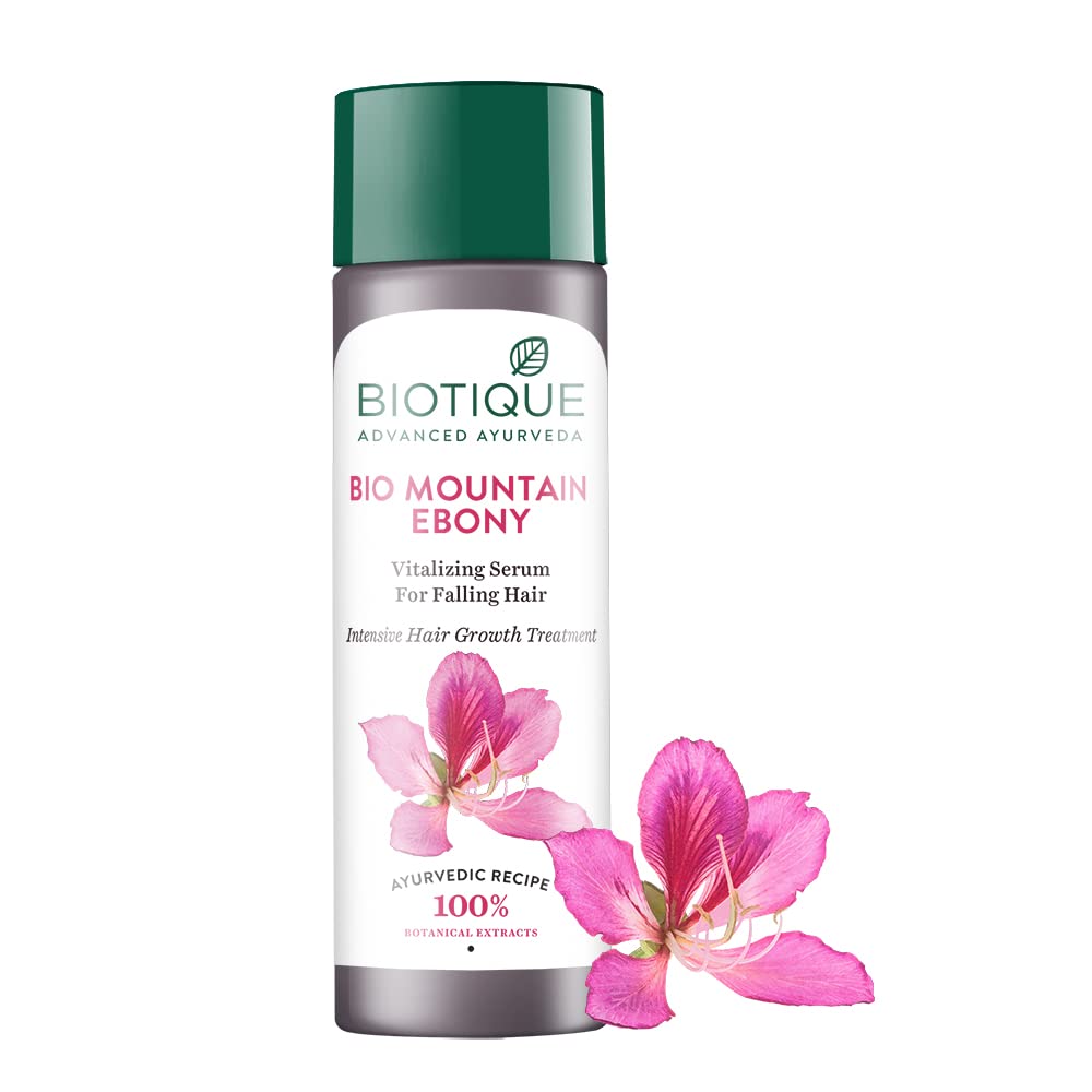 Biotique Mountain Ebony Hair Serum – 120ml, Anti Hair Fall