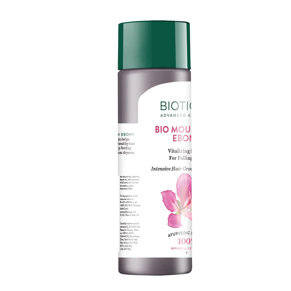 Biotique Mountain Ebony Hair Serum – 120ml, Anti Hair Fall