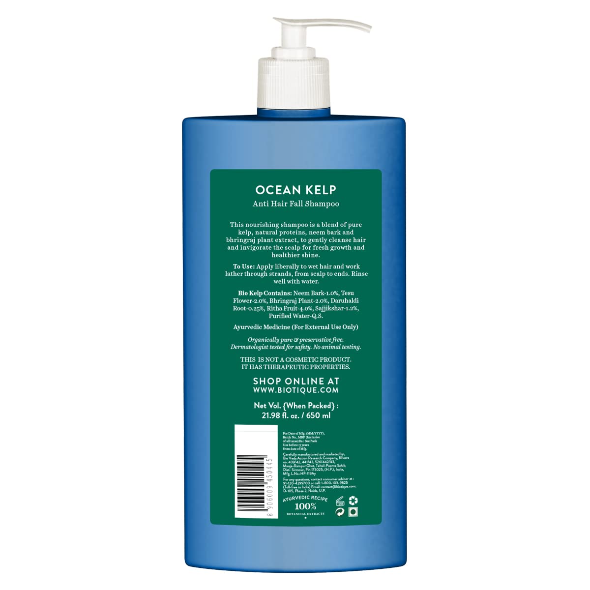 Biotique Ocean Kelp Anti Hairfall Shampoo – 650ml