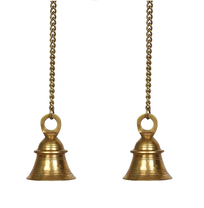 Brass Hanging Temple Bell with Chain