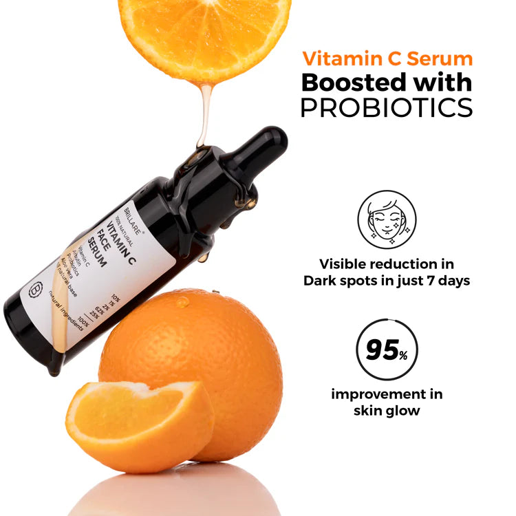 BRILLARE 10% Vitamin C Face Serum for Bright, Glowing Skin Face Serum 30 ml