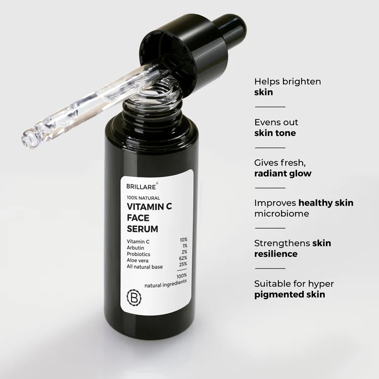 BRILLARE 10% Vitamin C Face Serum for Bright, Glowing Skin Face Serum 30 ml