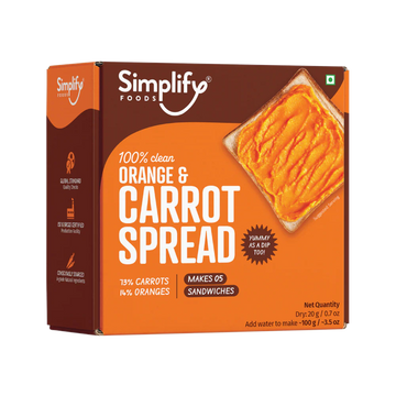 Simplify foods  Orange & Carrot Spread 20g