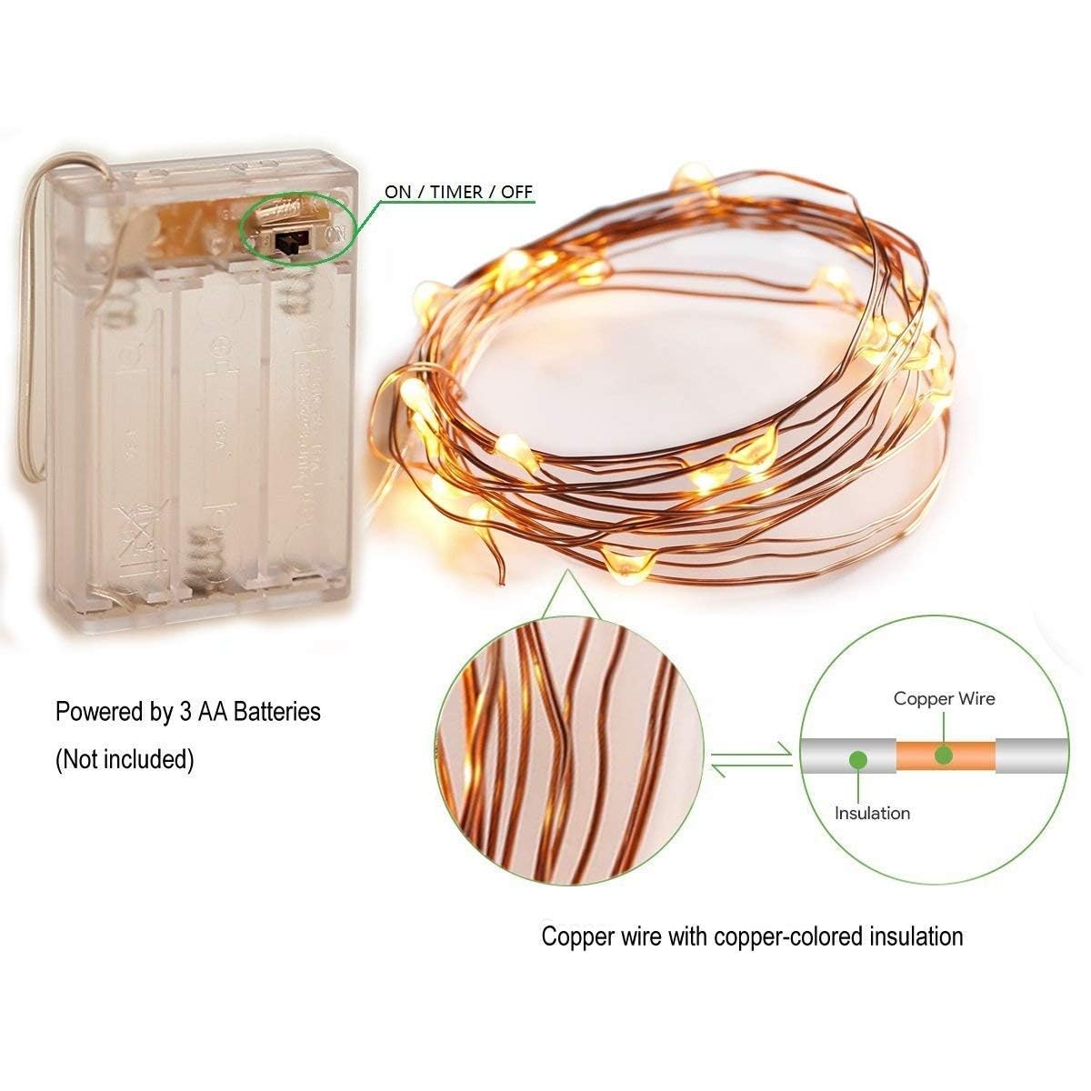 Copper Wire Fairy Lights
