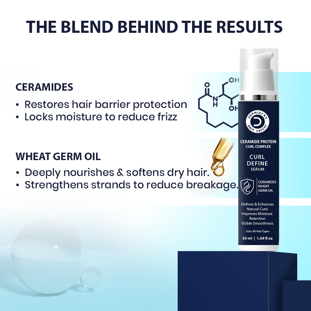 Dermistry Ceramide Protein Curl Complex Curl Defining Hair Serum