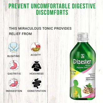Dr.Willmar Schwabe Dizester Herbal Sugar Free Degestive Tonic, 200 ml