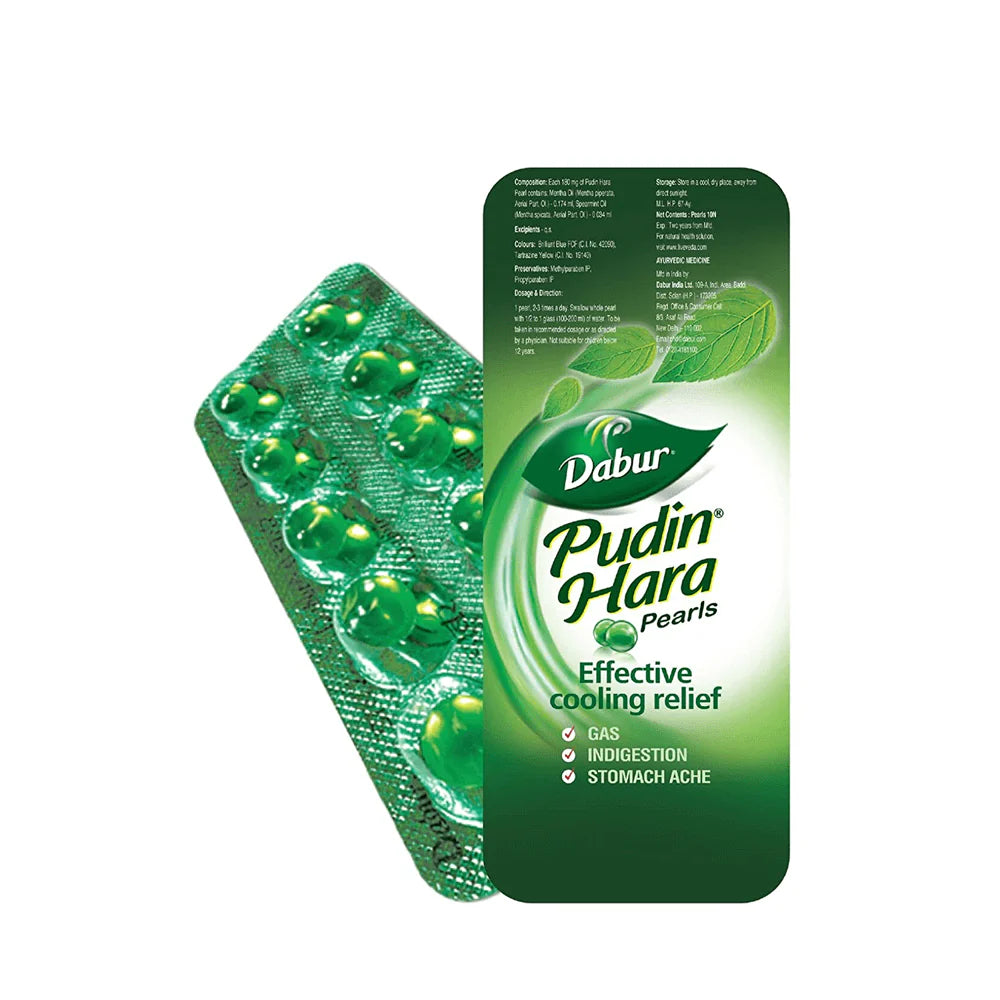 Dabur Pudin Hara Pearls Capsules -10 Caps - Pack of 4