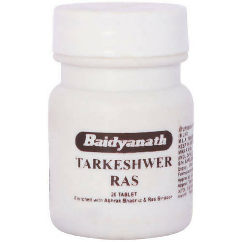Baidyanath Jhansi Tarkeshwer Ras Tablets front of pack