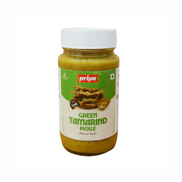 Priya Green Tamarind Pickle Without Garlic 300g
