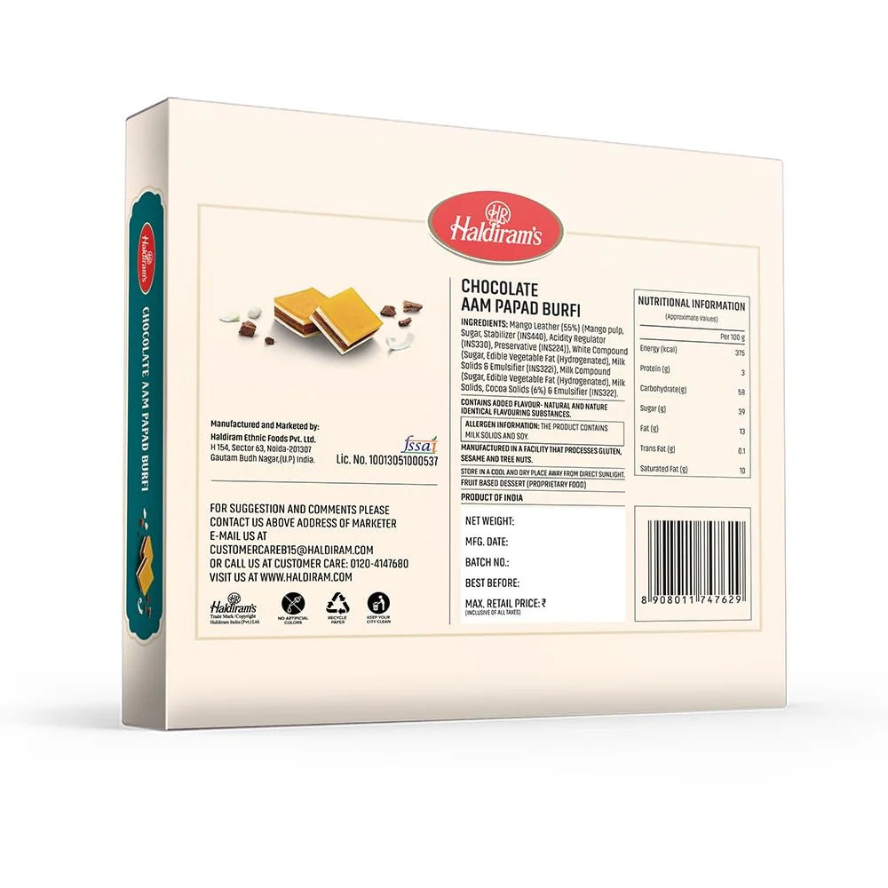 Haldiram's Chocolate Aam Papad Burfi -500 gm