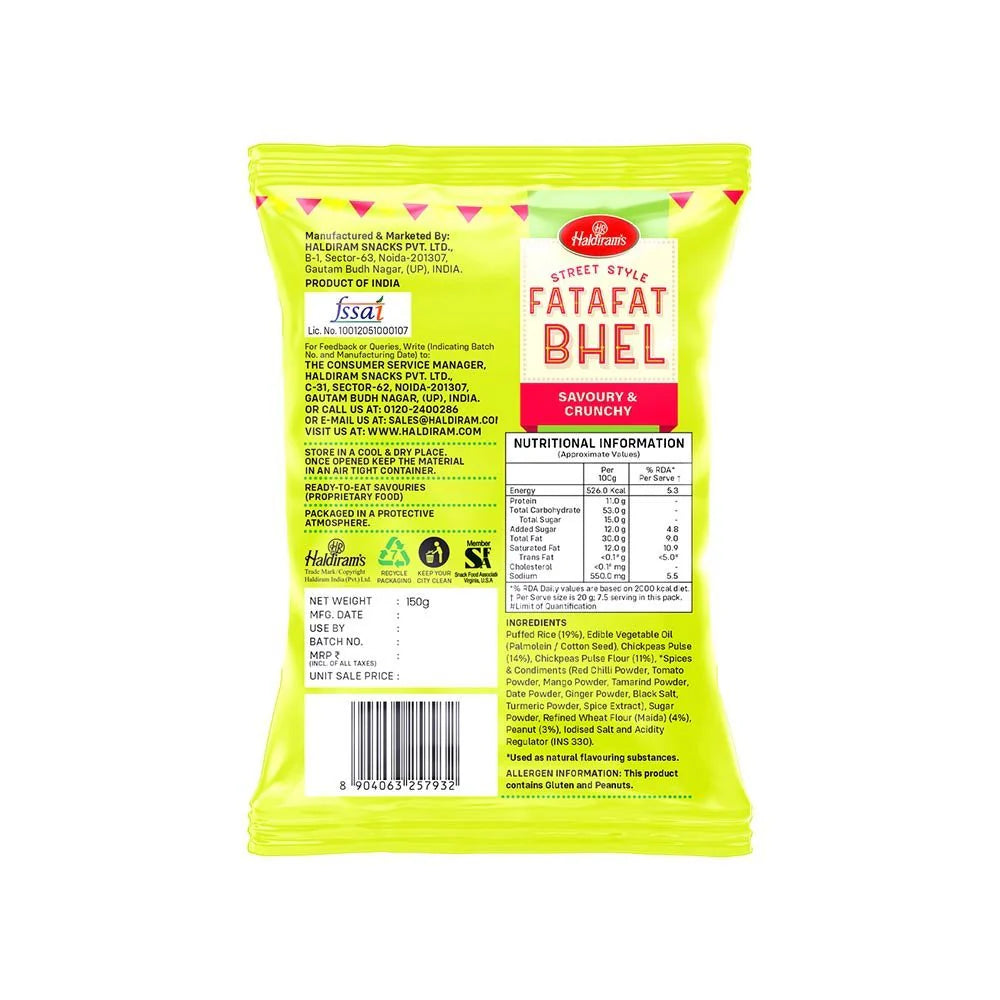 Haldiram's - Fatafat Bhel -150 gm