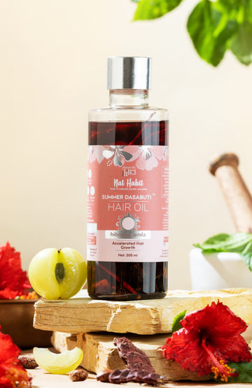 Nat Habit Hibiscus Amla Summer Hair Oil - 200 ml